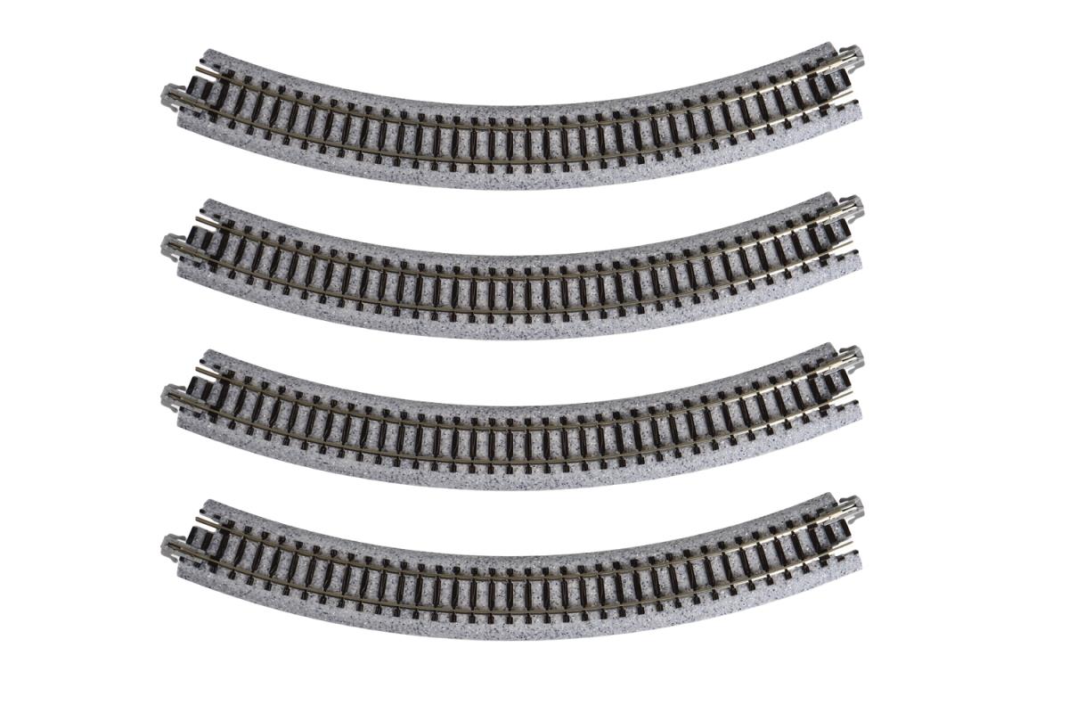Kato Unitrack (R249-45) Curved Track 45 Degree 4pcs N Gauge 20-100
