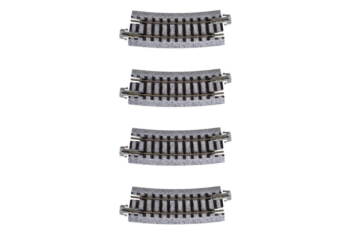 Kato Unitrack (R249-15) Curved Track 15 Degree 4pcs N Gauge 20-101