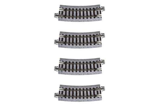 Kato Unitrack (R249-15) Curved Track 15 Degree 4pcs N Gauge 20-101