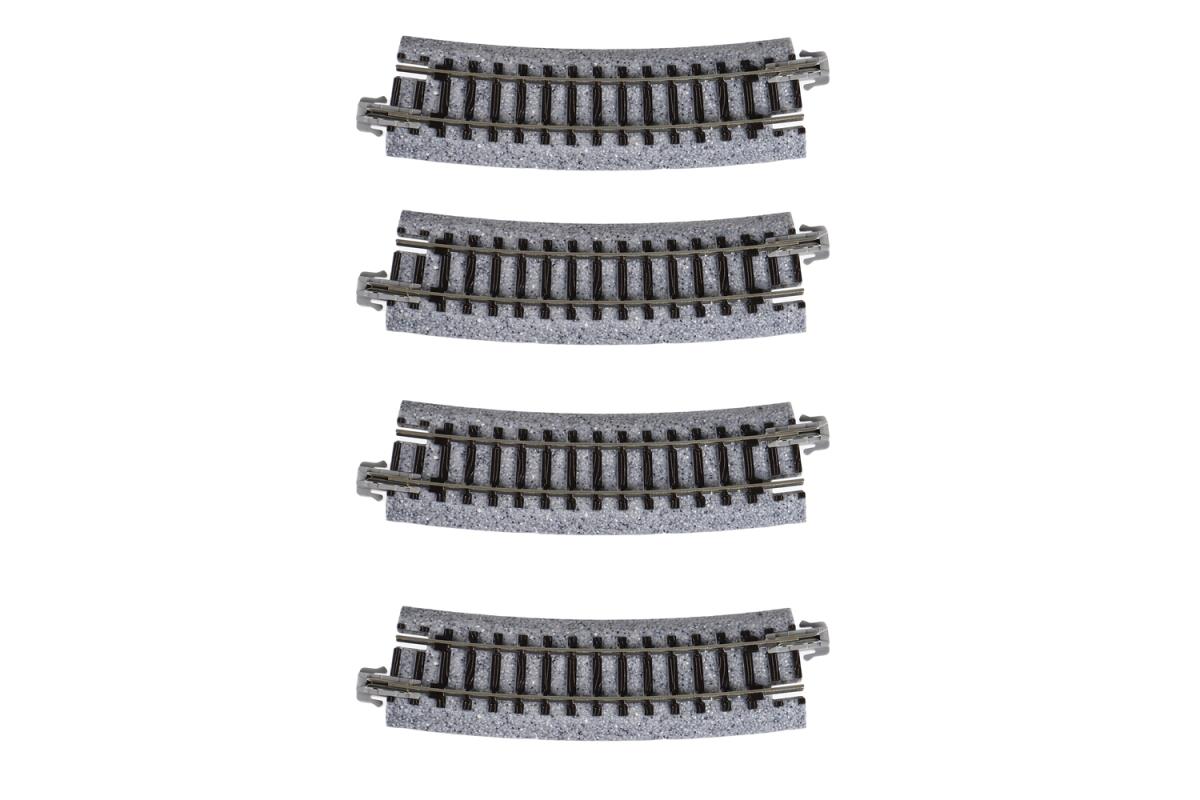 Kato Unitrack (R315-15) Curved Track 15 Degree 4pcs N Gauge 20-121