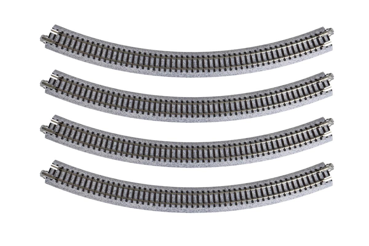 Kato Unitrack (R348-45) Curved Track 45 Degree 4pcs N Gauge 20-132