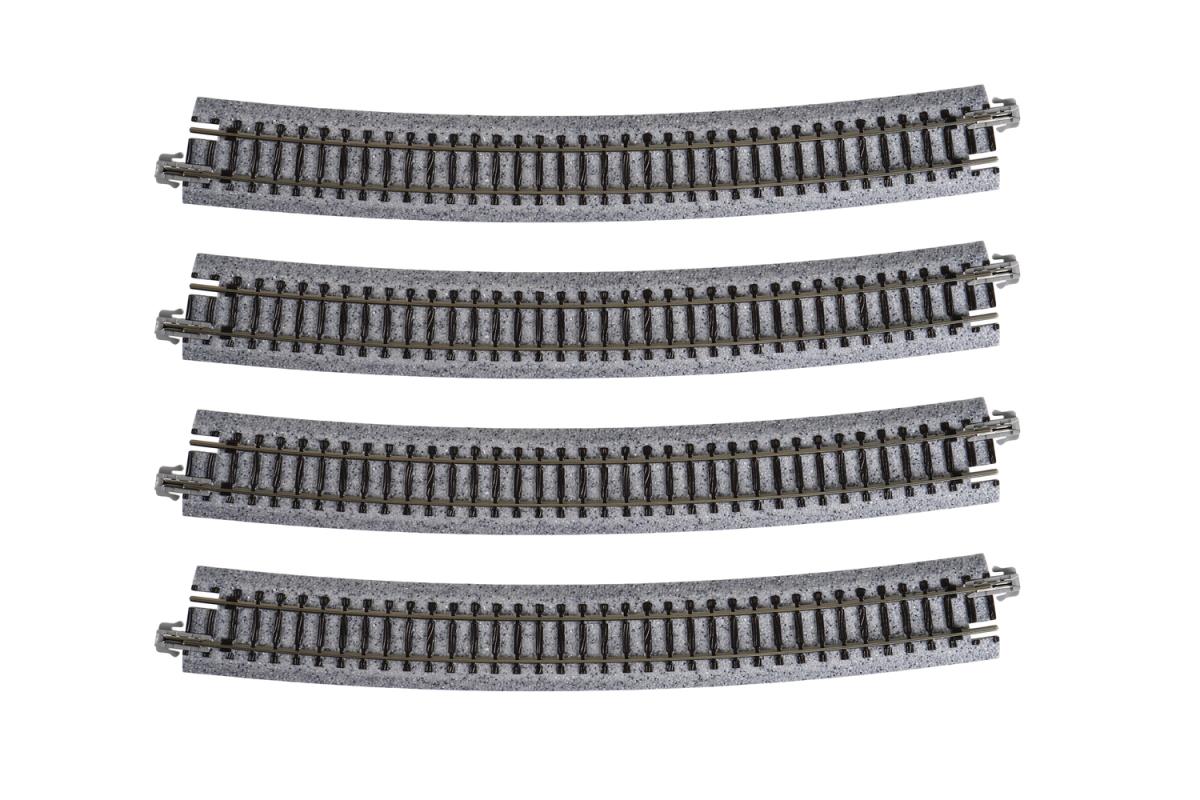 Kato Unitrack (R718-15) Curved Track 15 Degree 4pcs N Gauge 20-150