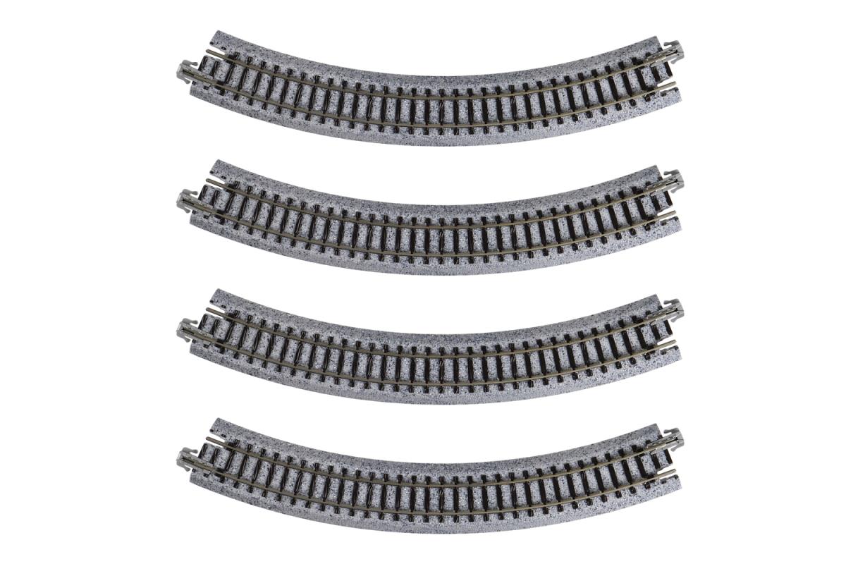 Kato Unitrack (R216-45) Curved Track 45 Degree 4pcs N Gauge 20-170