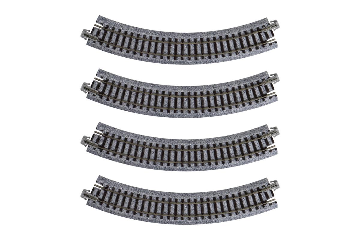 Kato Unitrack Compact (R183-45) Curved Track 45 Degree 4pcs N Gauge 20-172