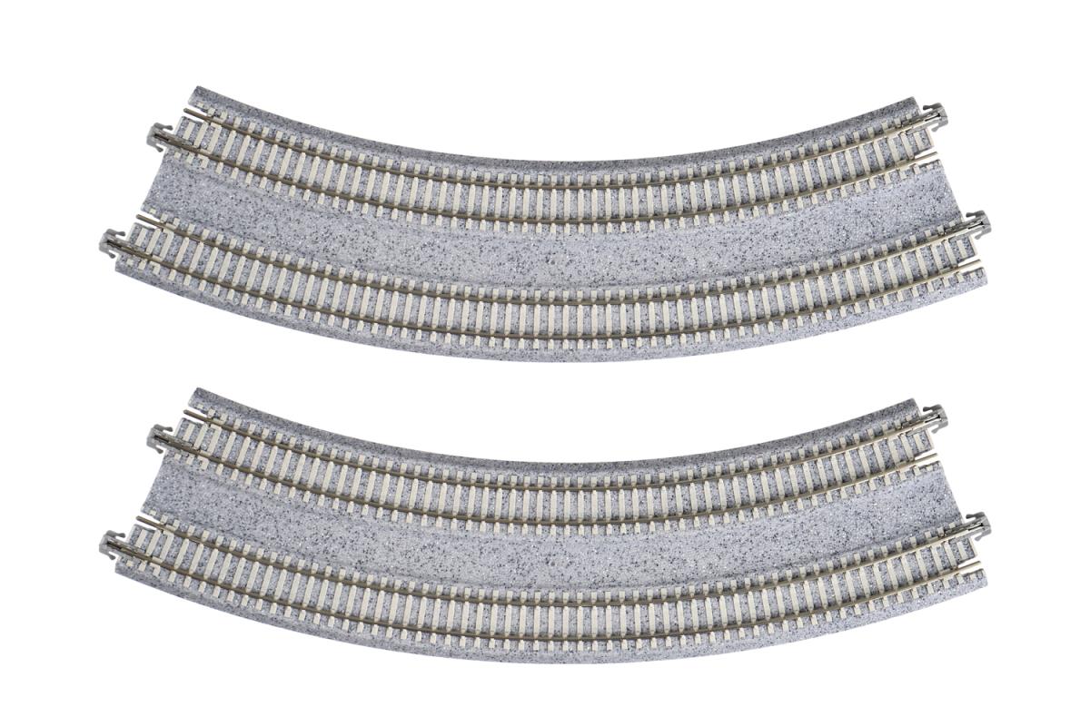 Kato Unitrack (WR315/282-45PC) CS Dual Curved Track 2pcs N Gauge 20-183