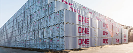 Kato 40ft High Cube Container Set (2) ONE Grey K23-580B N Gauge