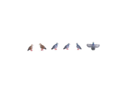 Kato Pigeons (6) Figure Set K24-713 N Gauge