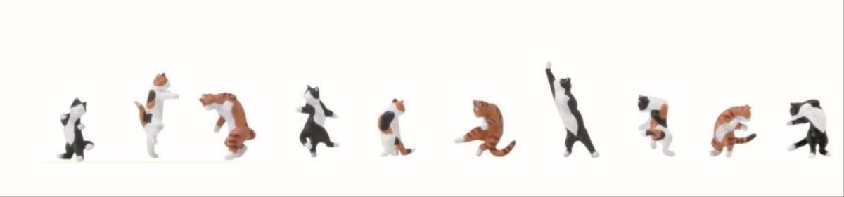 Kato 28-853 Ninja Cats (10) Figure Set HO