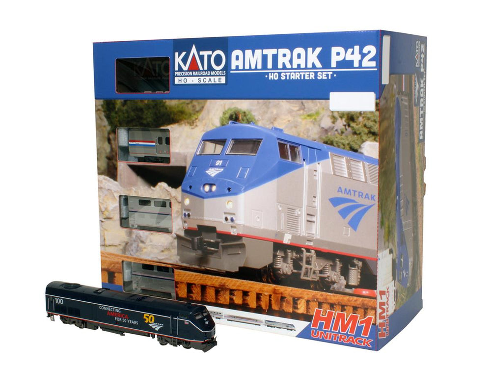 Kato Amtrak P42 Midnight Blue Train Set K30-3002 HO Gauge