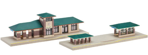 Kato North American Suburban Station Kit K31-650 HO Gauge