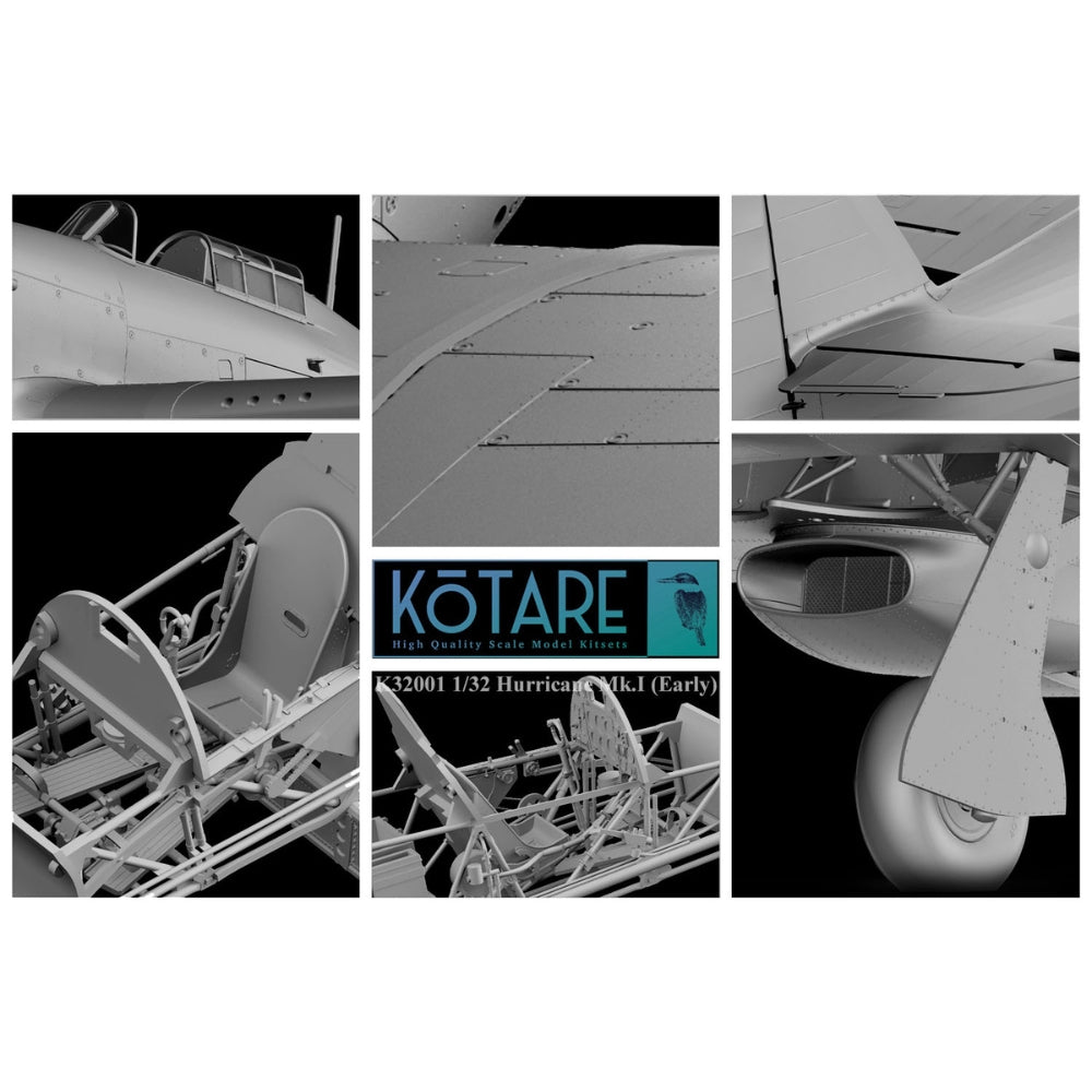 Kotare 32015 Hawker Hurricane Mk.I Early 1:32 Model Kit
