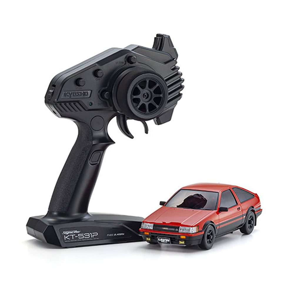 Kyosho Mini-Z AWD Toyota Corolla Levin AE8 Red-Black RTR RC Car 32641RBK