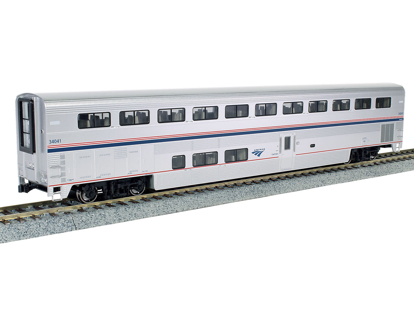 Kato Superliner I Coach Amtrak PhVI 34055 K35-6059 HO Gauge