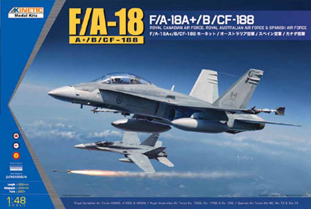 Kinetic Model Kits 48030 McDonnell-Douglas F/A-18A+/B/  1:48 Aircraft Model Kit