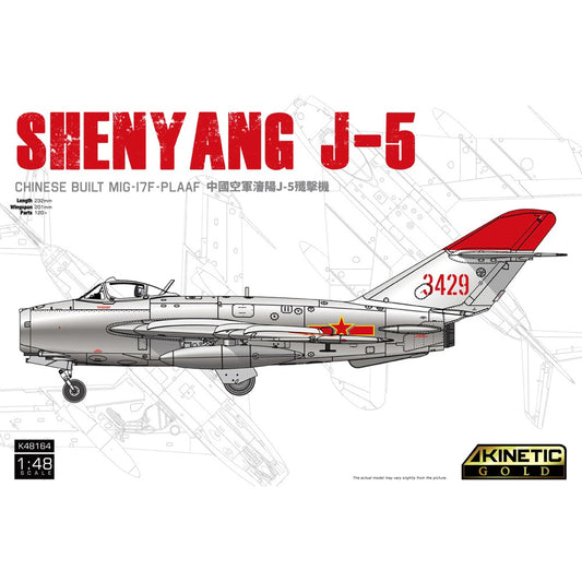 Kinetic K48164 Shenyang J-5 MIG-17F PLAAF 1:48 Model Kit