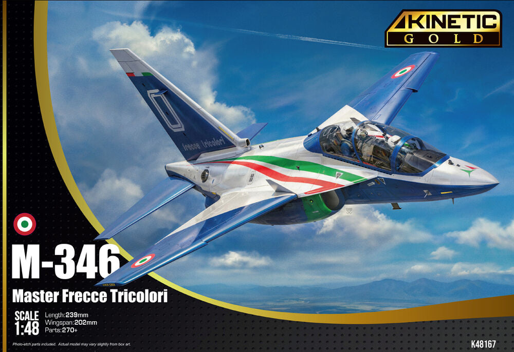 Kinetic 48167 M346 Frecce Tricolori Gold Series 1:48 Model Kits