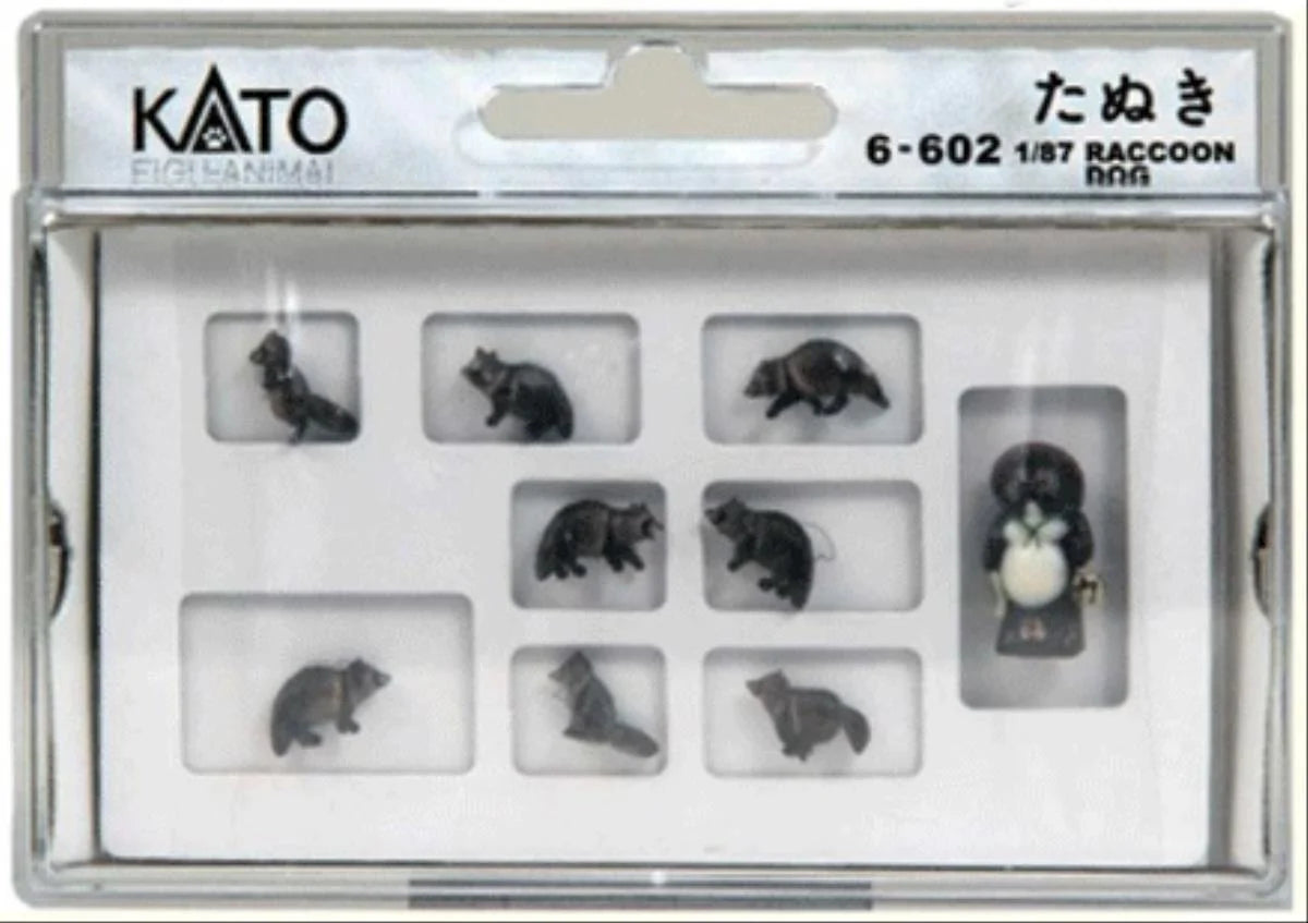 Kato Raccoon Dogs (8) Figure Set K6-602 HO Gauge