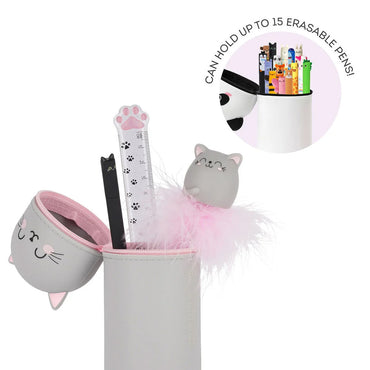 Legami 2-in-1 Soft Silicone Pencil Case - Kawaii Kitty