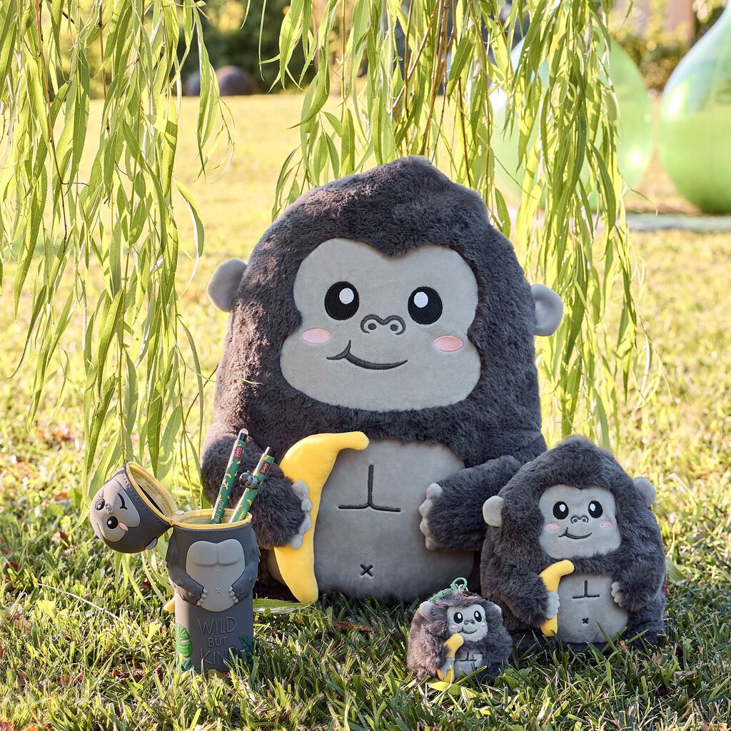 Legami Kawaii - 2-In-1 Silicone Pencil Case - Gorilla
