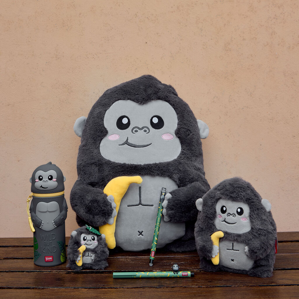 Legami Kawaii - 2-In-1 Silicone Pencil Case - Gorilla - image 9