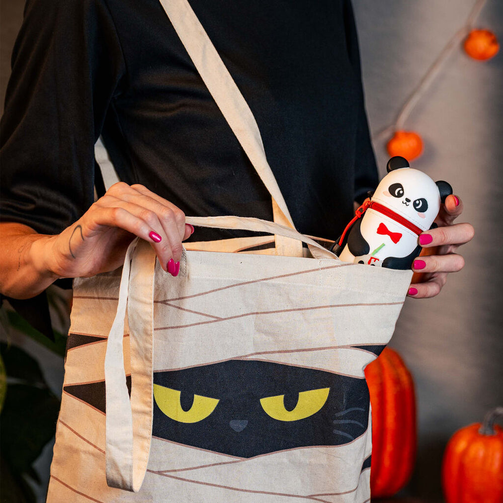 Legami Halloween 26 - Kawaii 2-in-1 Silicone Pencil Case - Secret Trick or Treat