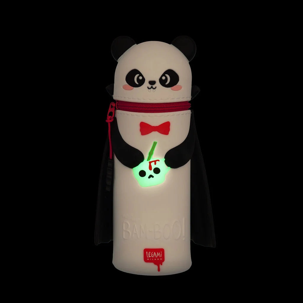 Legami Halloween 26 - Kawaii 2-in-1 Silicone Pencil Case - Secret Trick or Treat