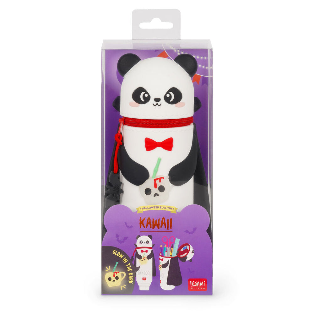 Legami Halloween 26 - Kawaii 2-in-1 Silicone Pencil Case - Secret Trick or Treat