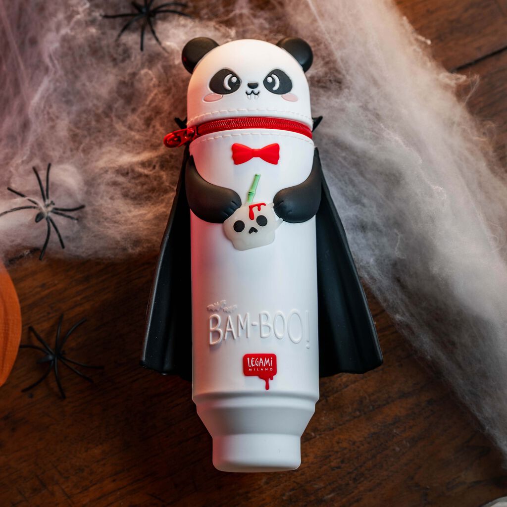 Legami Halloween 26 - Kawaii 2-in-1 Silicone Pencil Case - Secret Trick or Treat