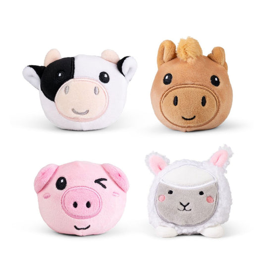 Farm Animal Squishy Plushies - Squish Fidget Sensory Toy by Keycraft