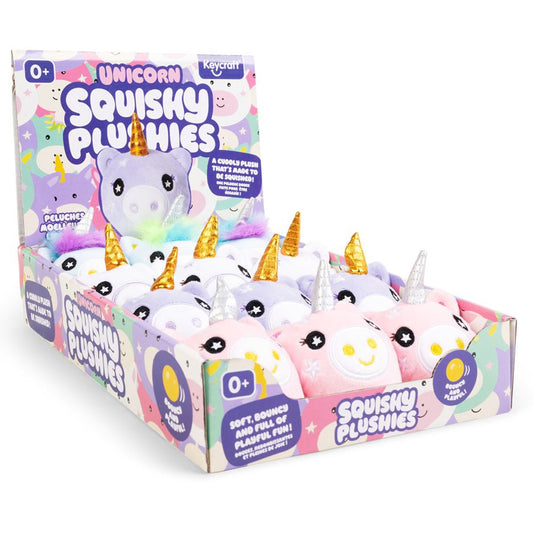 Unicorn Squidgy Plushies - Squish Fidget Sensory Toy by Keycraft