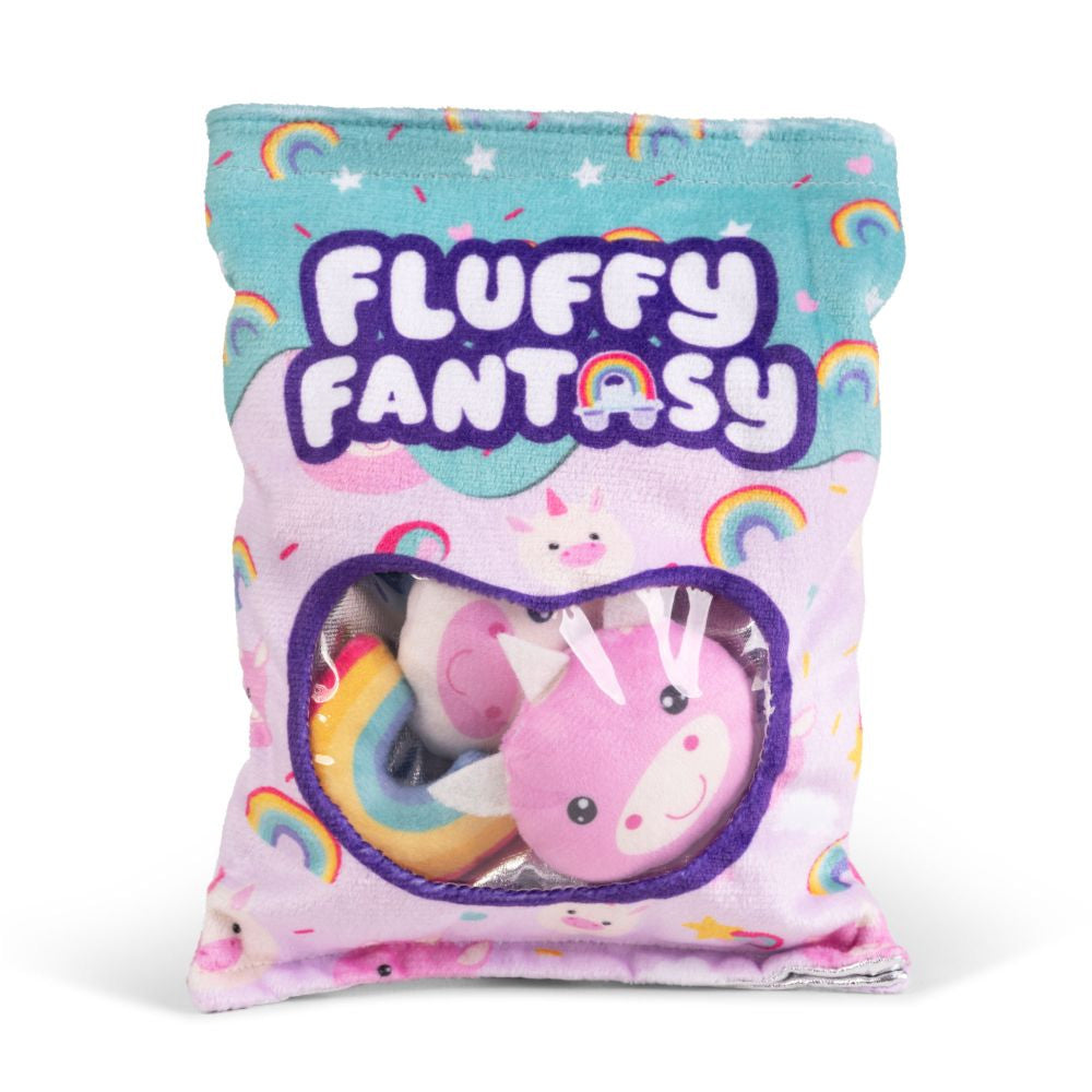 Fluffy Fantasy Rainbows & Unicorns Squishy Snacks - Sensory Toy by Keycraft