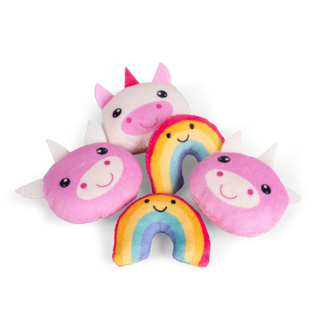 Fluffy Fantasy Rainbows & Unicorns Squishy Snacks - Sensory Toy by Keycraft