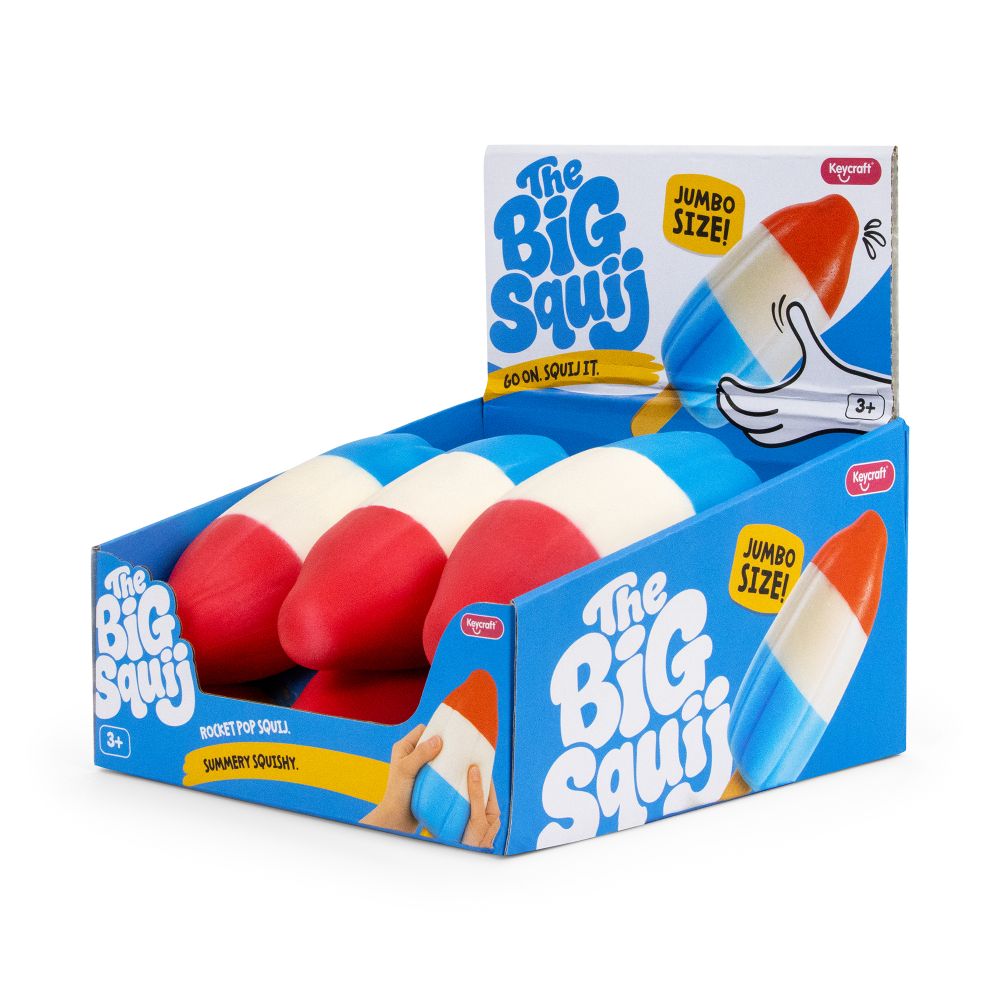 Big Squij Rocket Pop Slow-Rise Squishy Sensory Toy - Keycraft