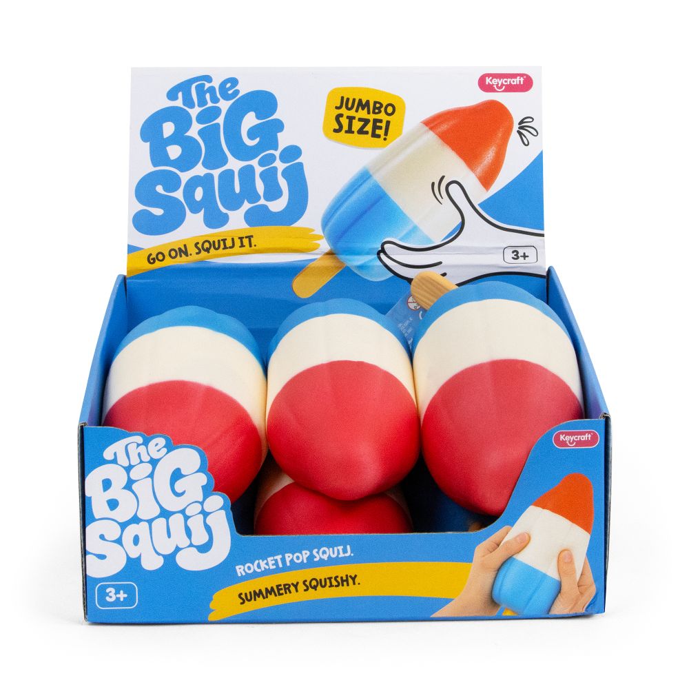 Big Squij Rocket Pop Slow-Rise Squishy Sensory Toy - Keycraft