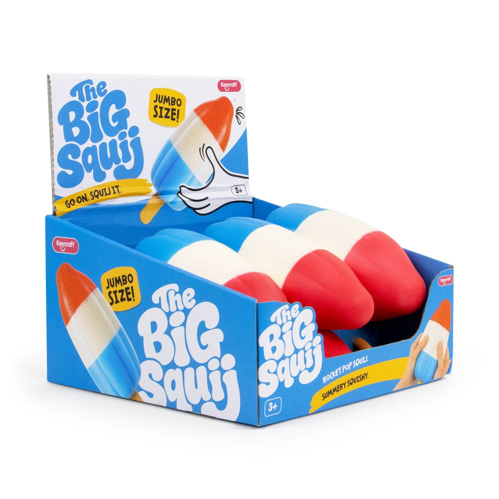 Big Squij Rocket Pop Slow-Rise Squishy Sensory Toy - Keycraft
