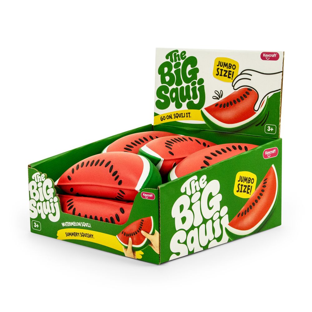 Big Squij Watermelon Slow-Rise Squishy Sensory Toy - Keycraft