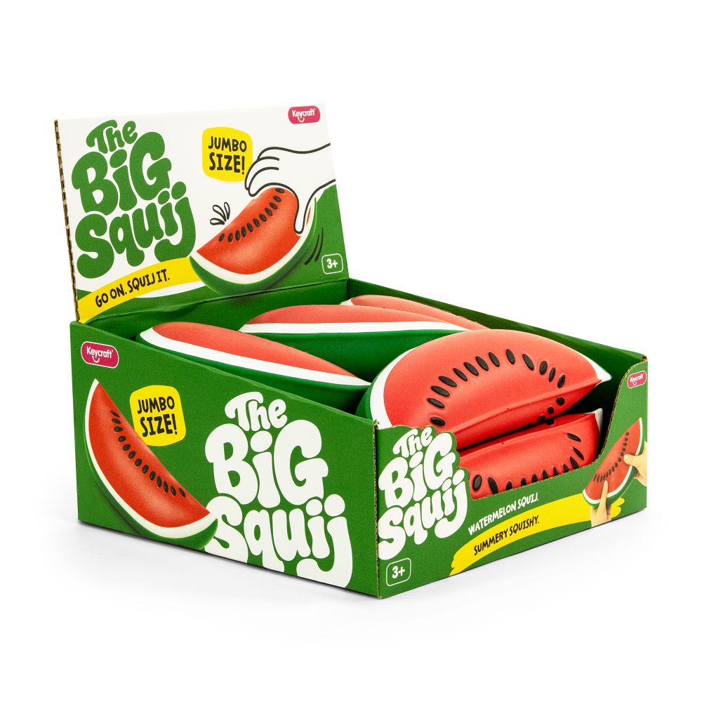 Big Squij Watermelon Slow-Rise Squishy Sensory Toy - Keycraft