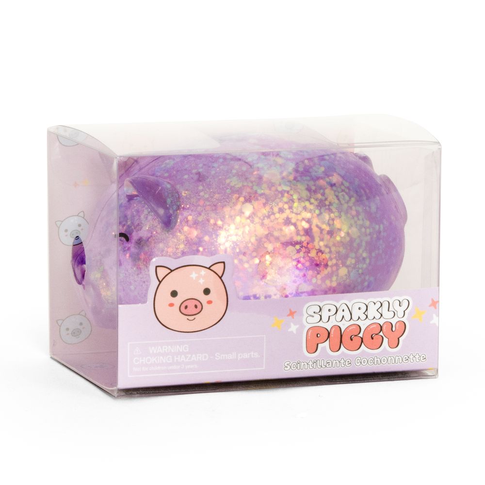 Squishy Sparkly Piggy Sensory Toy Keycraft
