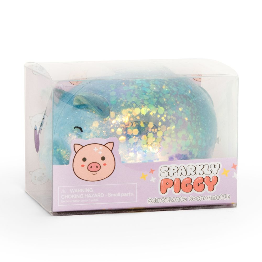 Squishy Sparkly Piggy Sensory Toy Keycraft
