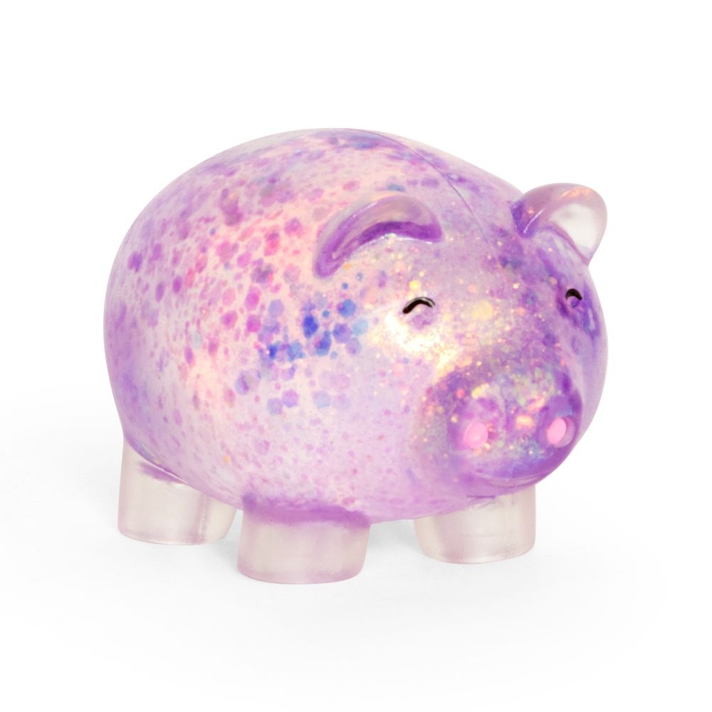 Squishy Sparkly Piggy Sensory Toy Keycraft - image 5