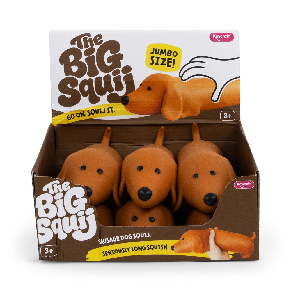 Big Squij Dachshund Slow-Rise Squishy Sensory Toy - Keycraft