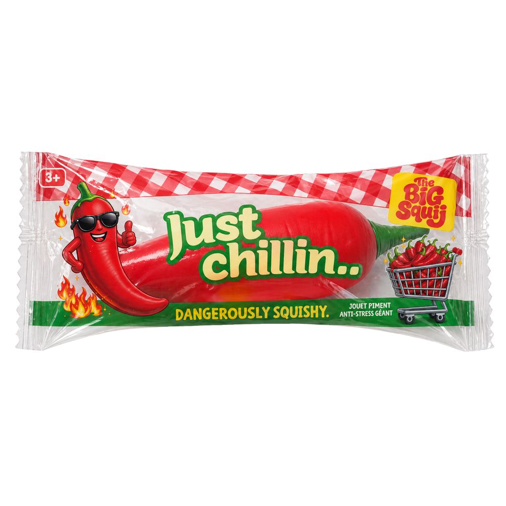 Big Squij Chilli Slow-Rise Squishy Sensory Toy - Keycraft