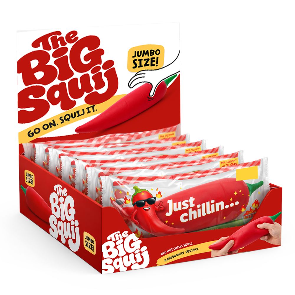 Big Squij Chilli Slow-Rise Squishy Sensory Toy - Keycraft