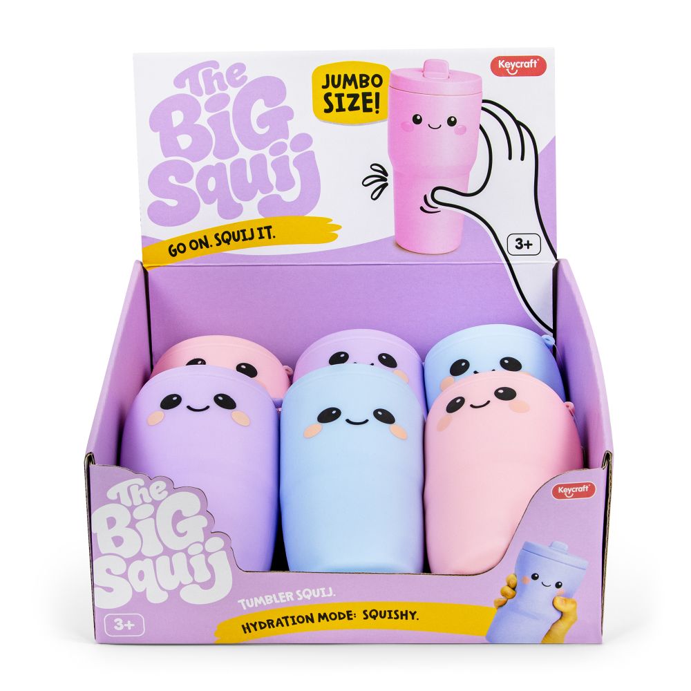 Big Squij Drink Cup Slow-Rise Squishy Sensory Toy - Keycraft