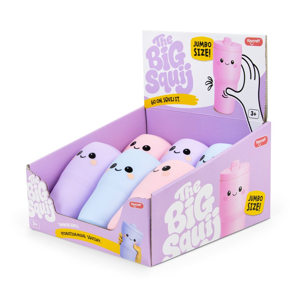 Big Squij Drink Cup Slow-Rise Squishy Sensory Toy - Keycraft