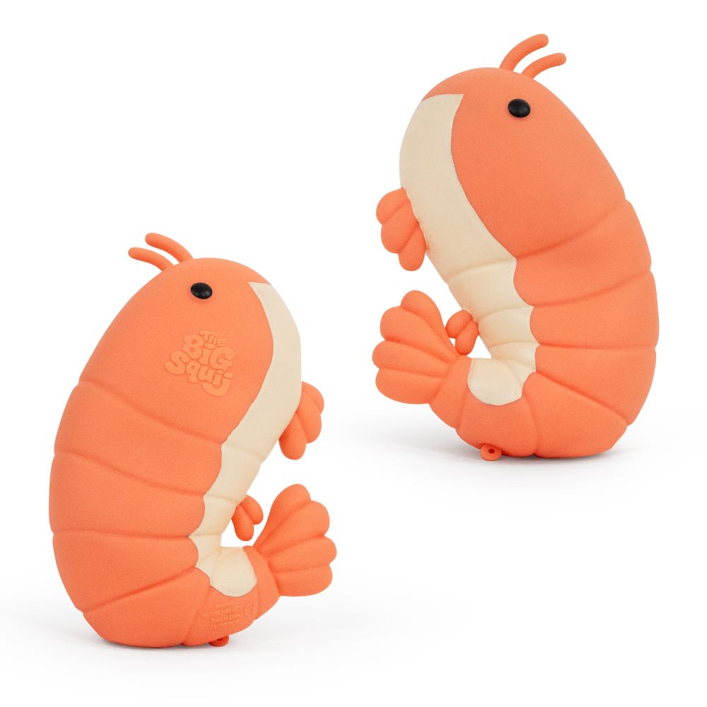 Big Squij Shrimp Slow-Rise Squishy Sensory Toy - Keycraft