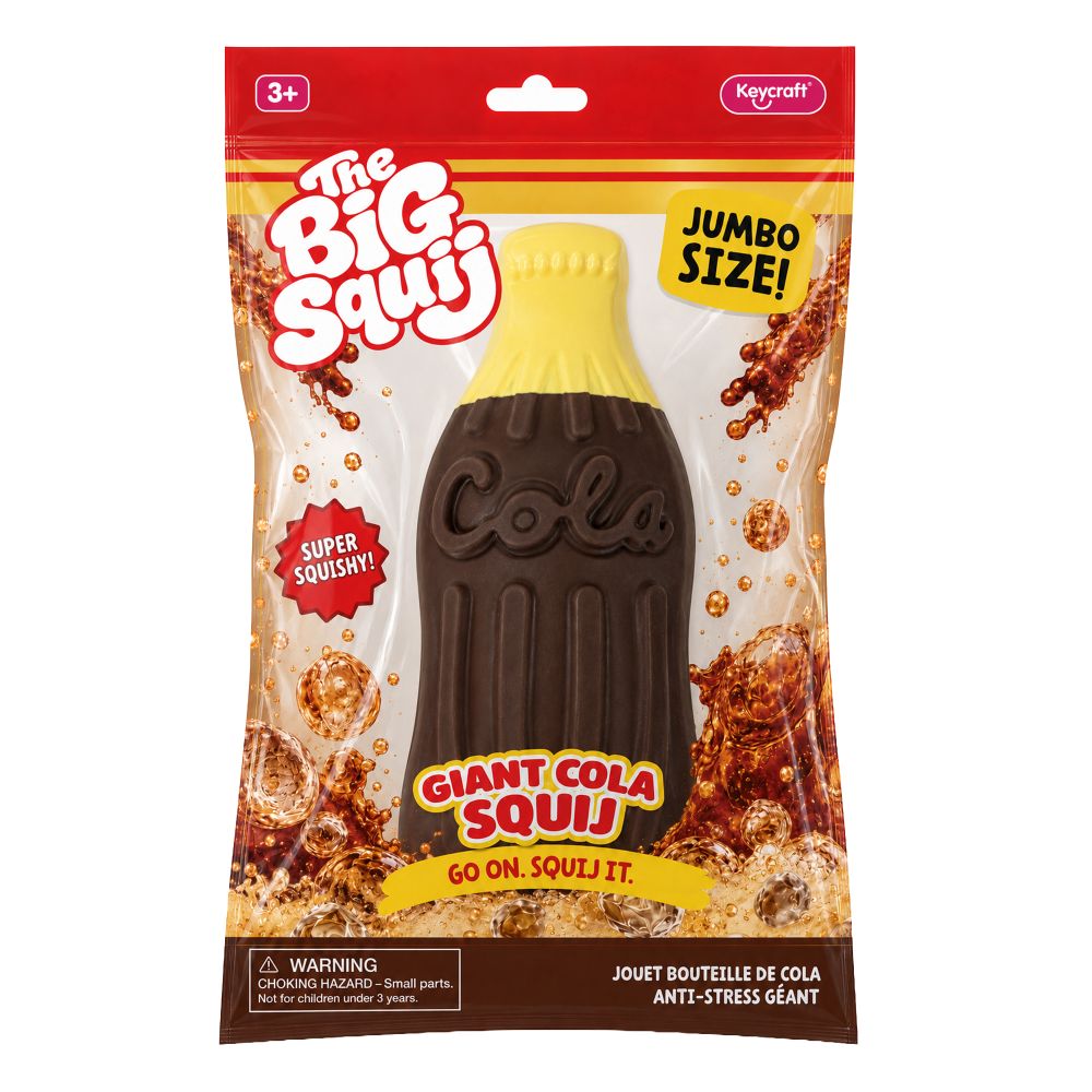Big Squij Cola Bottle Slow-Rise Squishy Sensory Toy - Keycraft