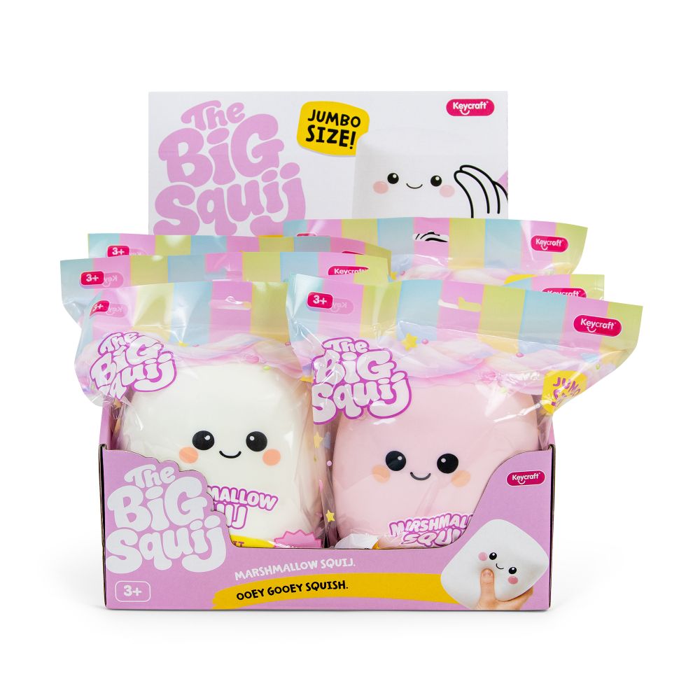 Big Squij Marshmallow Slow-Rise Squishy Sensory Toy - Keycraft