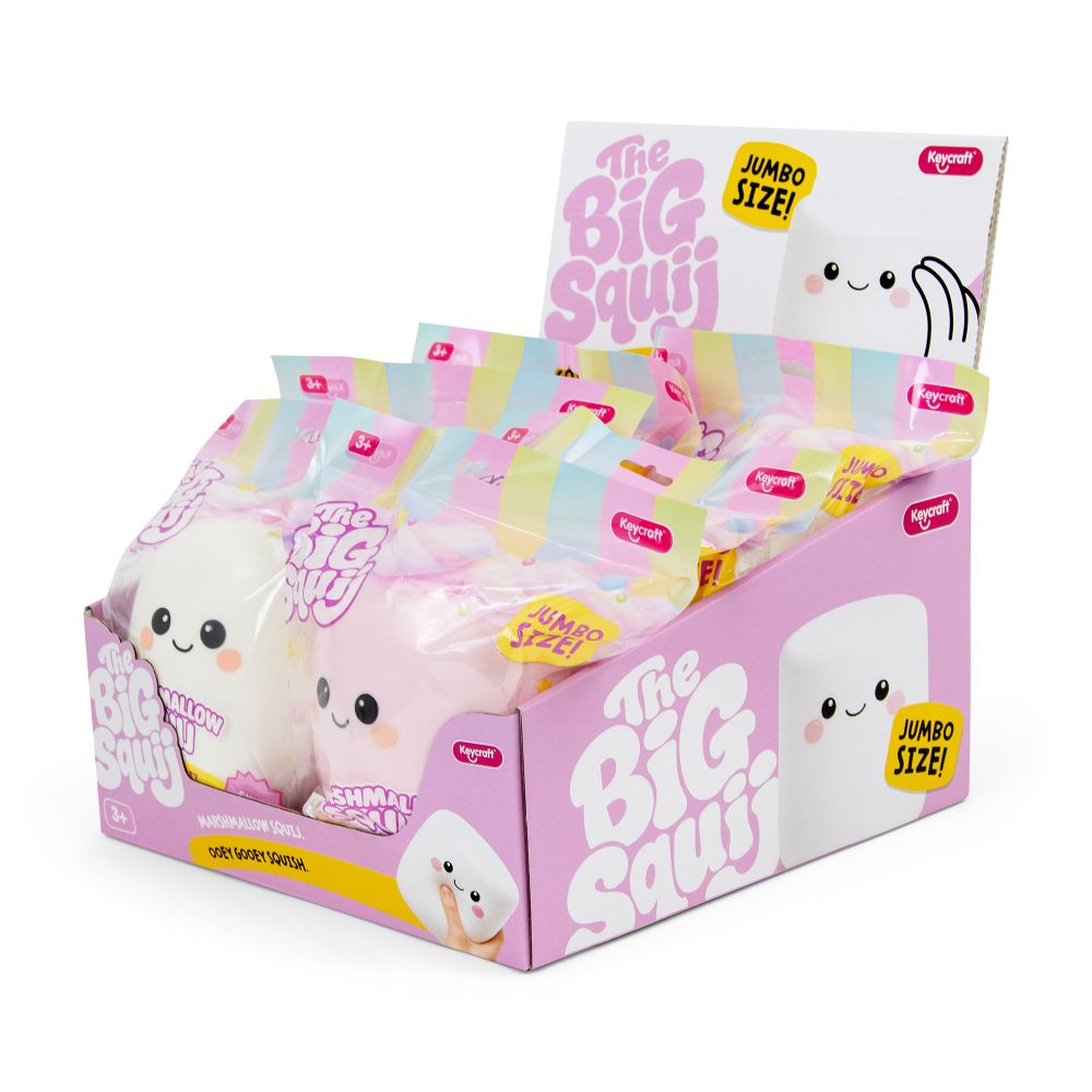 Big Squij Marshmallow Slow-Rise Squishy Sensory Toy - Keycraft