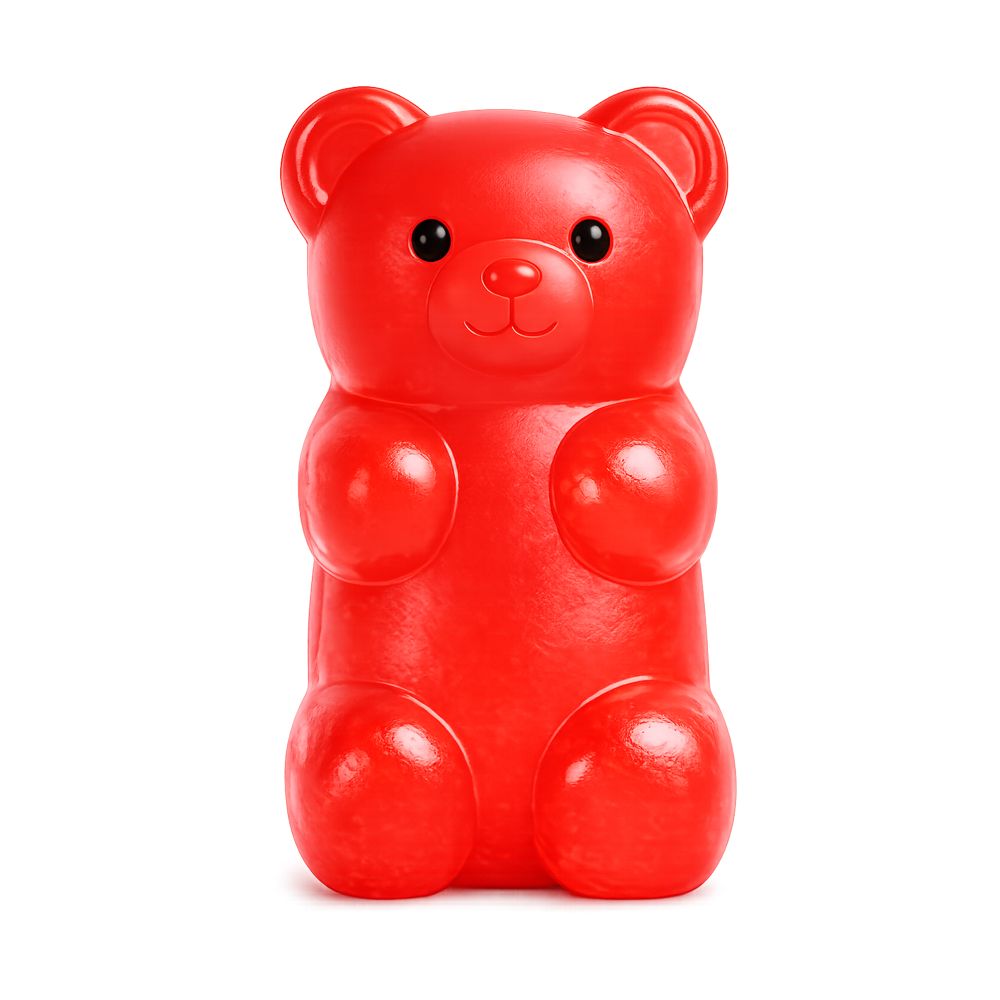 Big Squij Gummy Bear Slow-Rise Squishy Sensory Toy - Keycraft